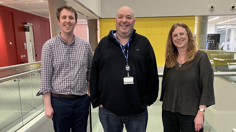 Dr James Hindley, Professor Oscar Ces And Professor Charlotte Bevan