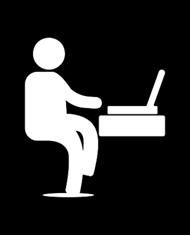 2023 Man Desk Laptop Work Icon