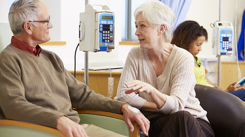 Couple Chemotherapy Treatment Medication Adobestock 84467190