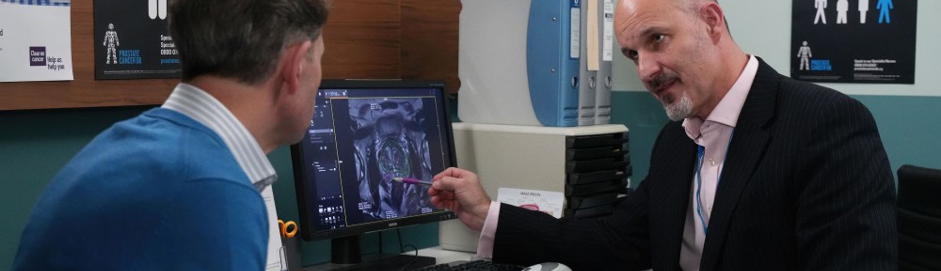 Gp And Patient With Mri Scan