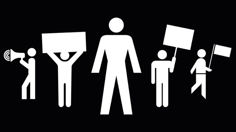 Campaigning Graphic Man Of Men