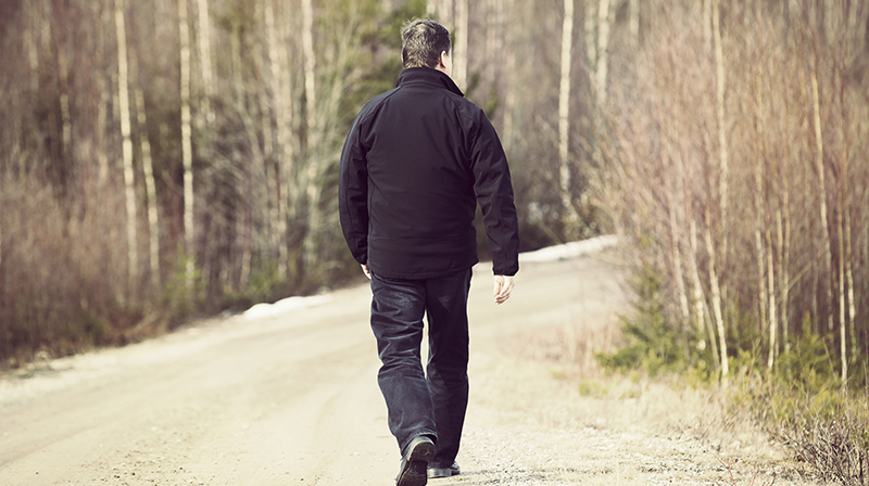 Man Walk Outdoors Shutterstock 335379713