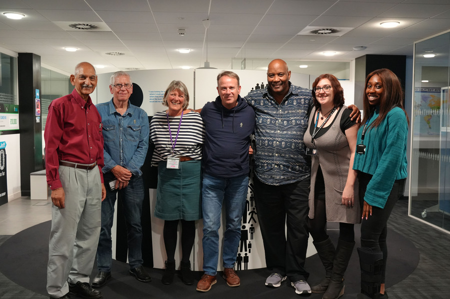 A group of our volunteers smiling together.