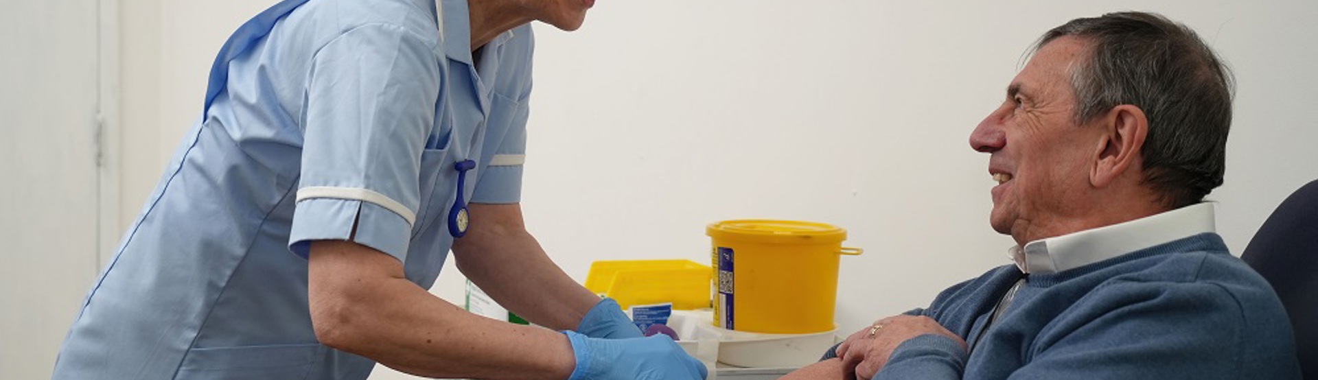 Nurse Blood Test Man With Prostate Cancer