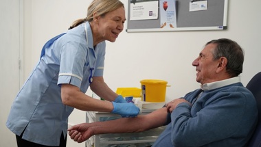 Nurse Blood Test Man With Prostate Cancer