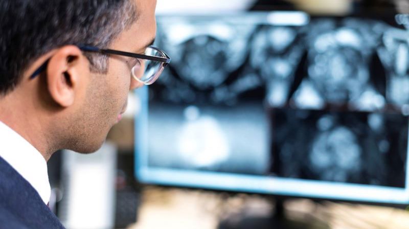 Veeru K. Views MRI Scan A