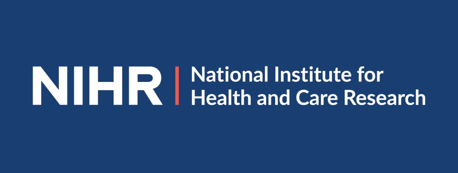 The National Institute for Health and Care Research logo - a dark blue background with white text