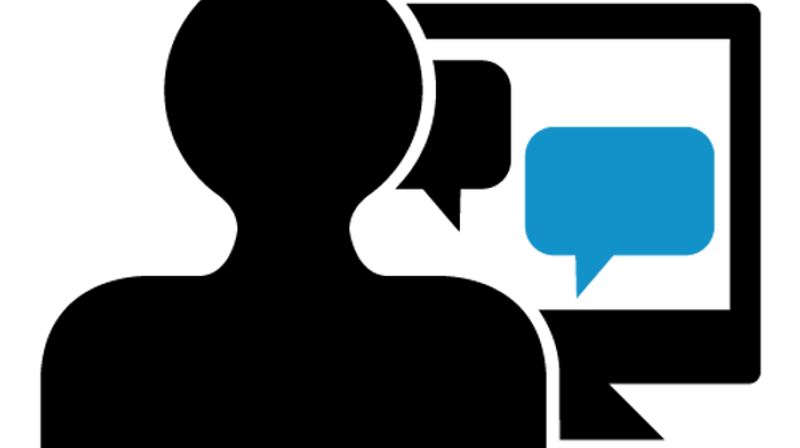Phone Man Icon Black