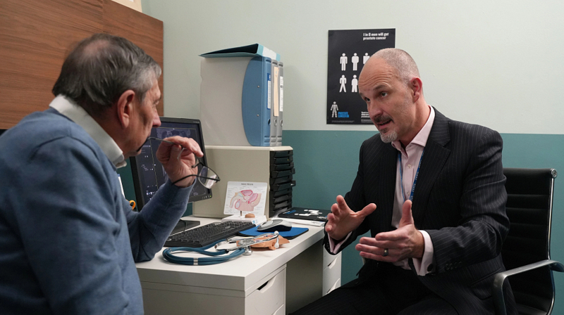 Man And GP Talking
